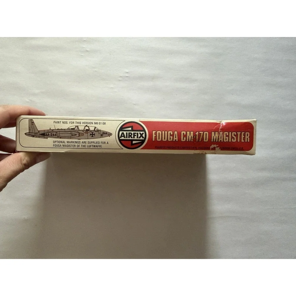 Vintage Airfix 1/72 Fouga CM-170 Magister Model Kit 02047-5 Complete 1976 Open